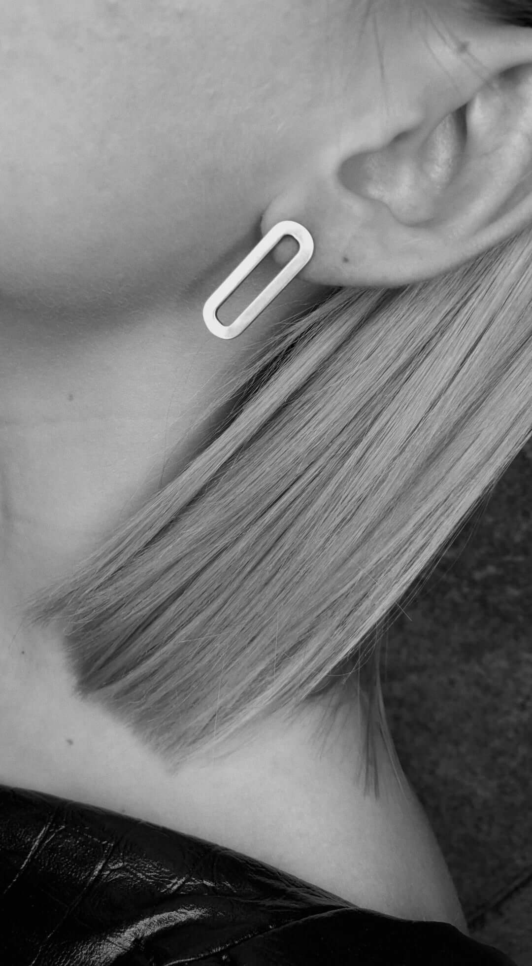 Single Paperclip, handmade from 925 sterling silver