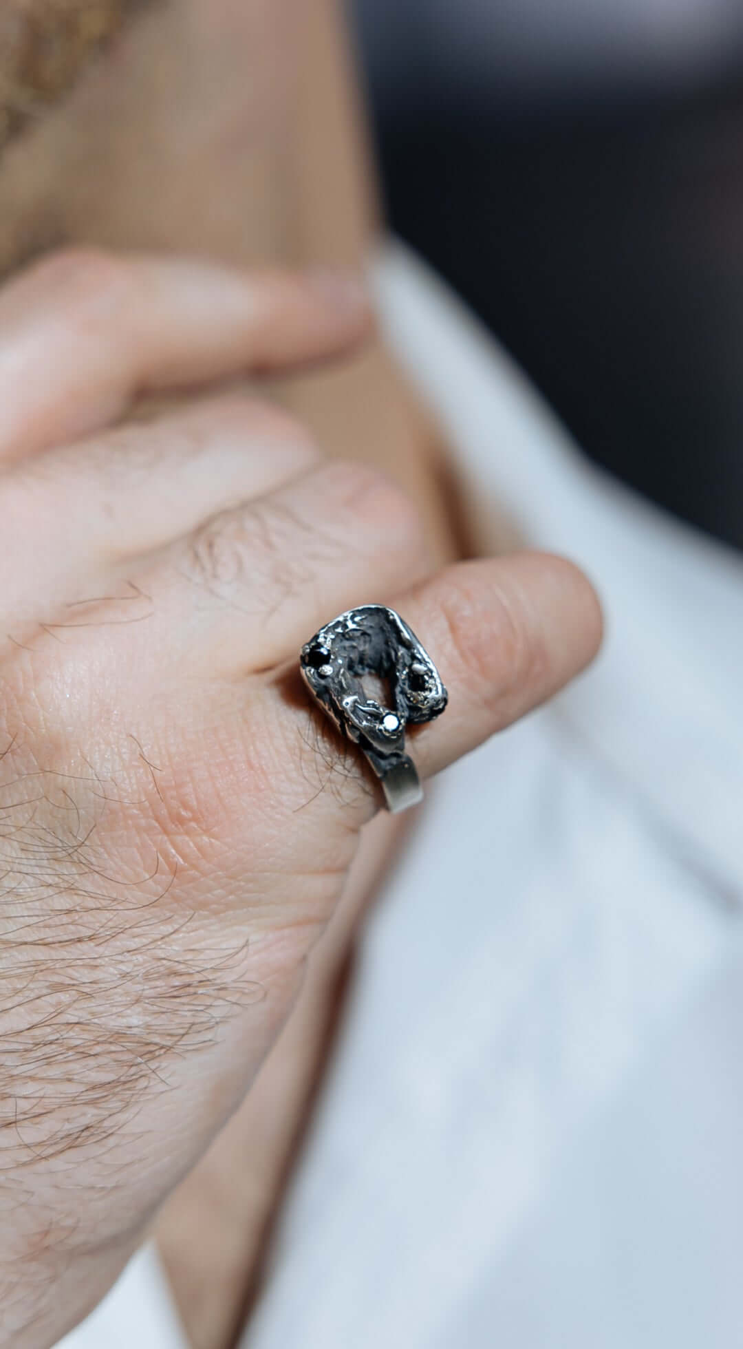 Sterling silver Reborn ring handmade with precise detailing, ideal for daily styling or gifting