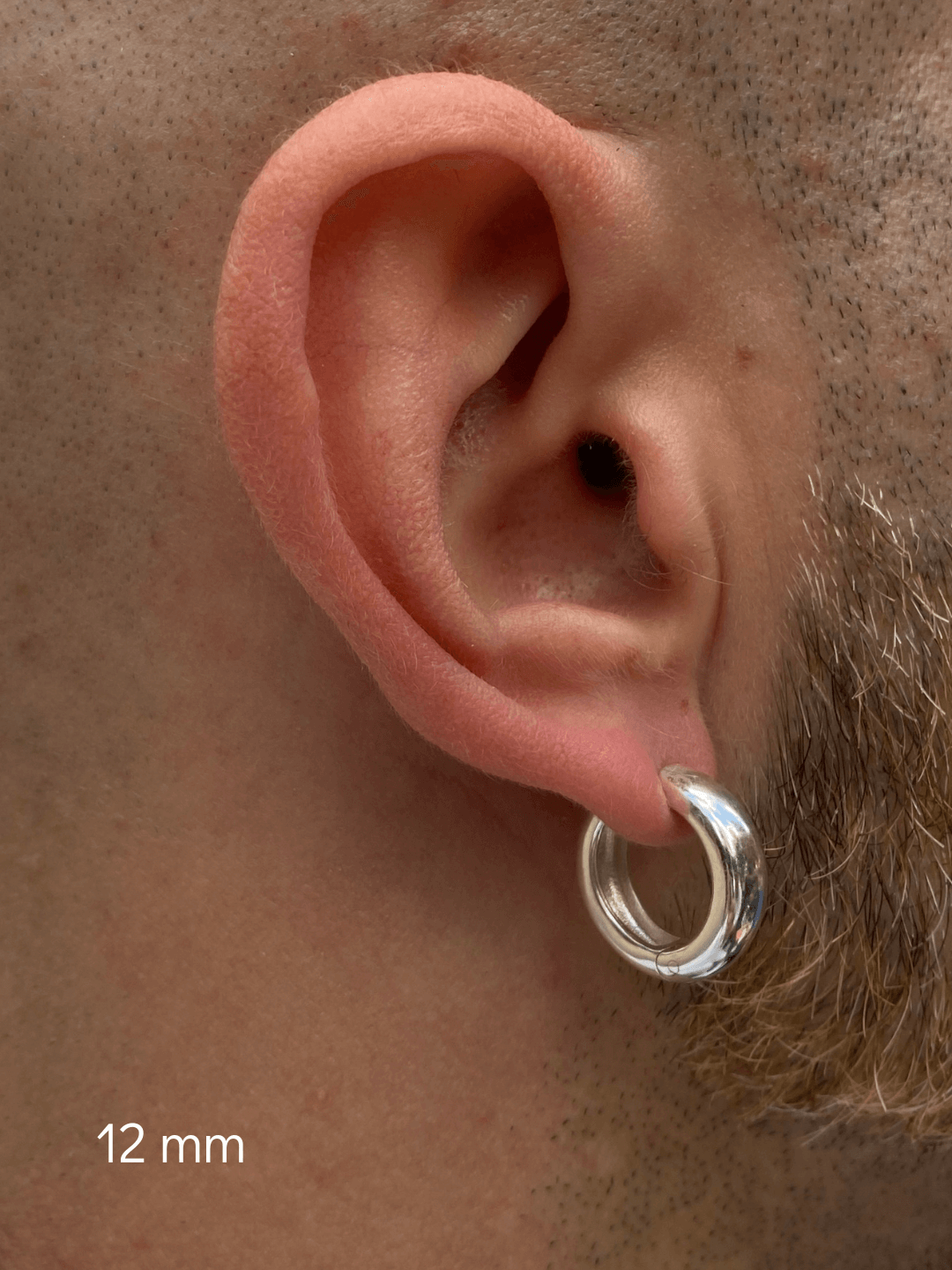 Chunky huggie earrings