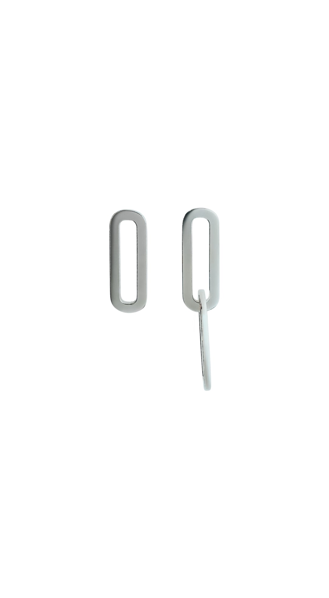 Paperclip Earring, handmade from 925 sterling silver