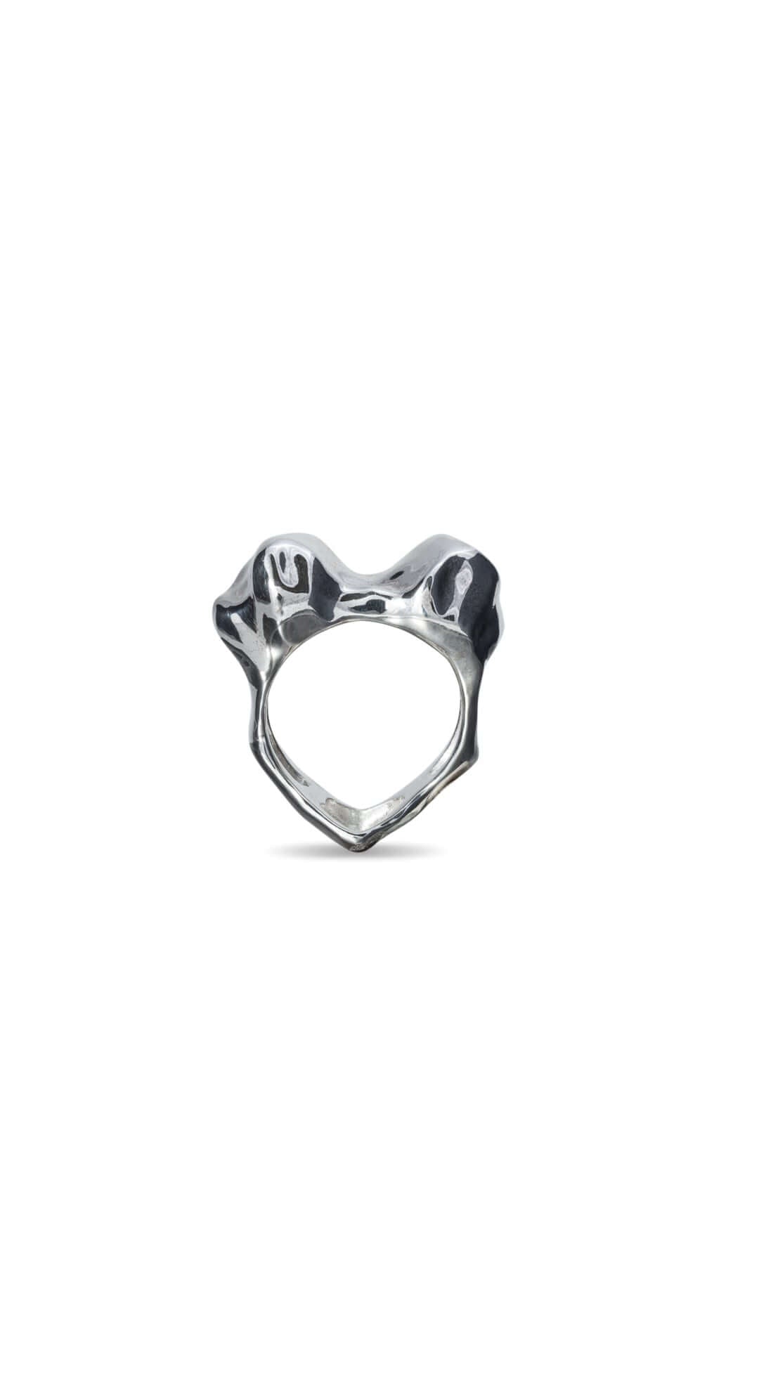 Heart Ring, handmade from 925 sterling silver