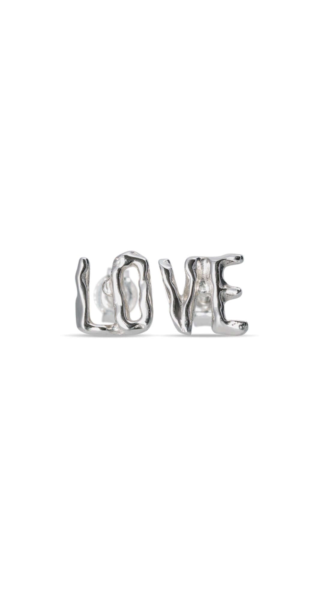 LOVE Earring, handmade from 925 sterling silver