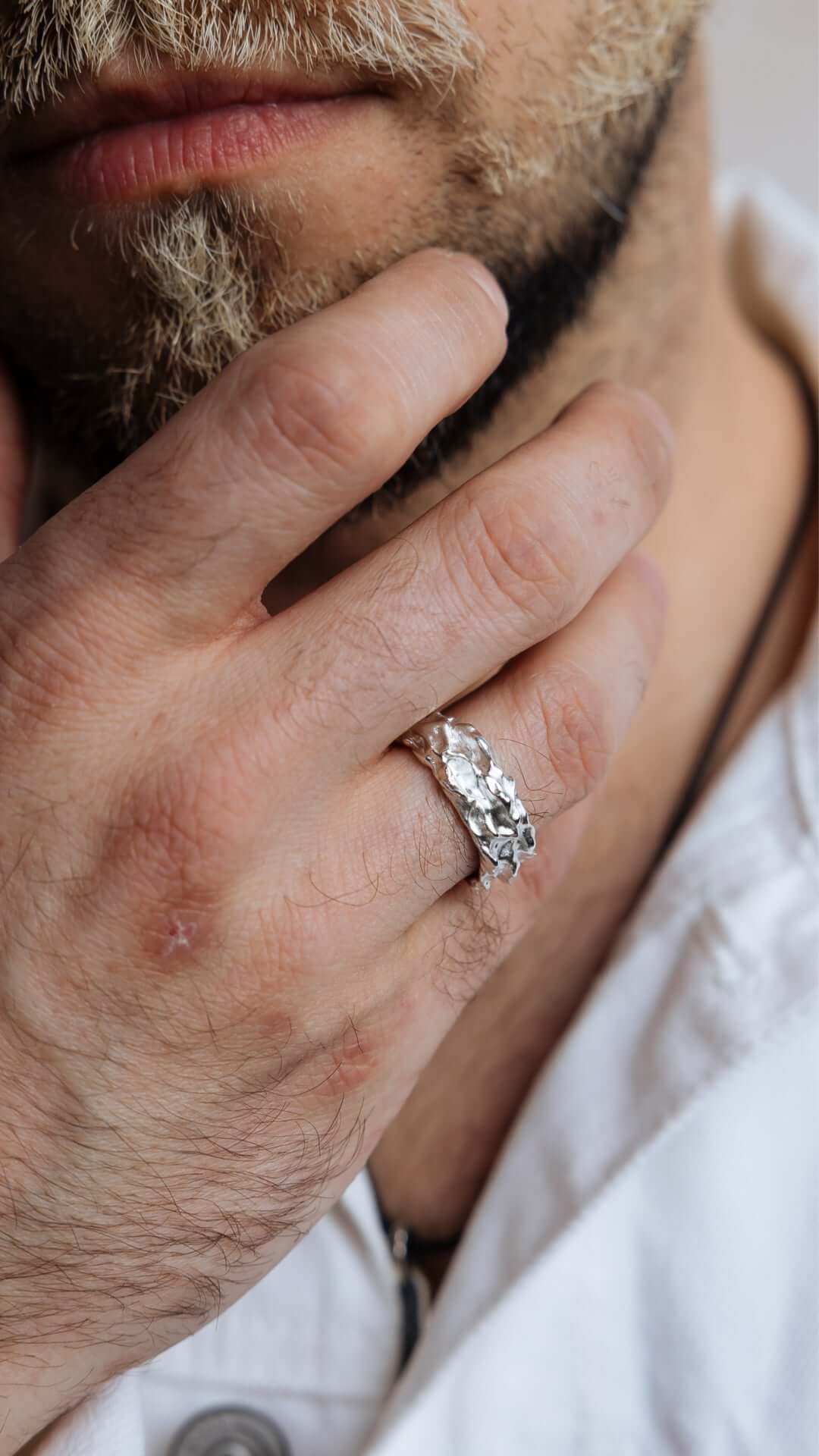 Close-up of nan, handmade handmade jewelry details