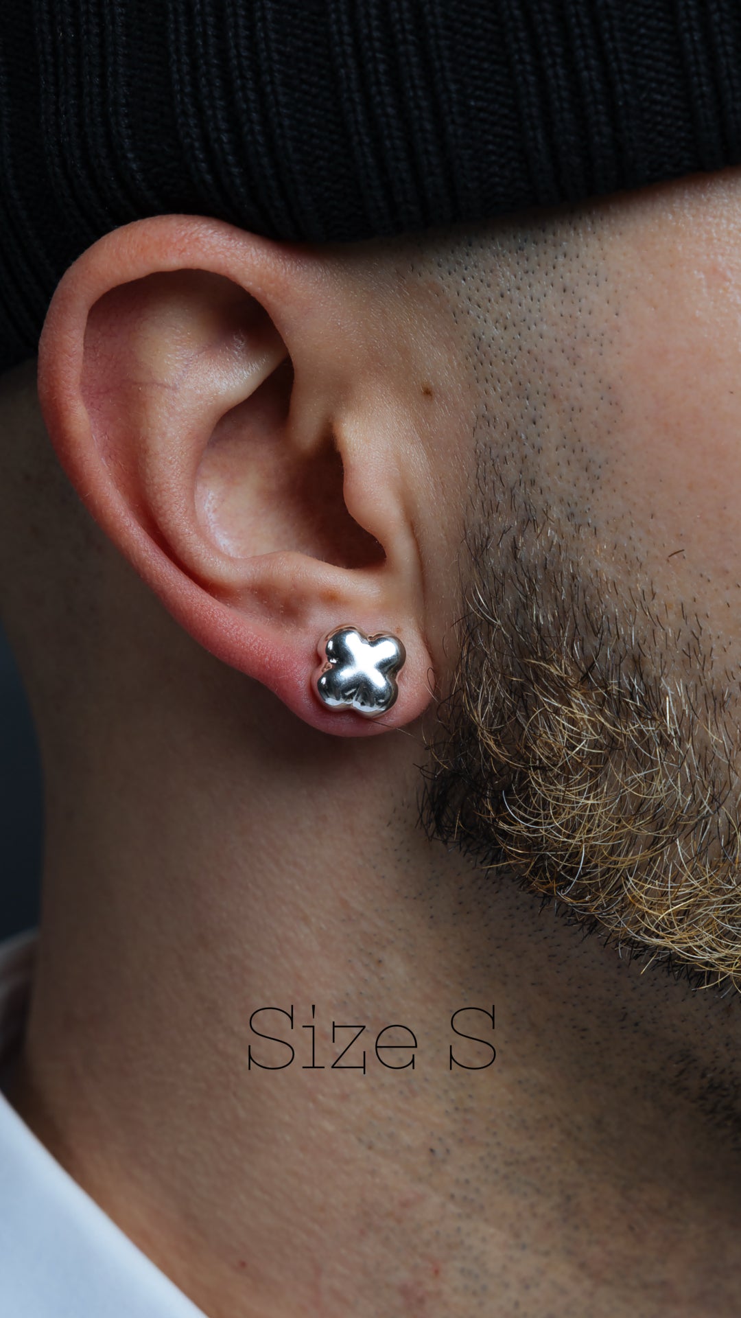 CROSS STUD EARRING