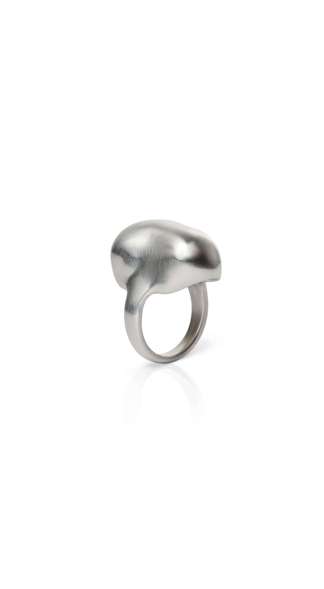 Sterling silver ring handcrafted with subtle detailing, ideal for daily wear or gifting