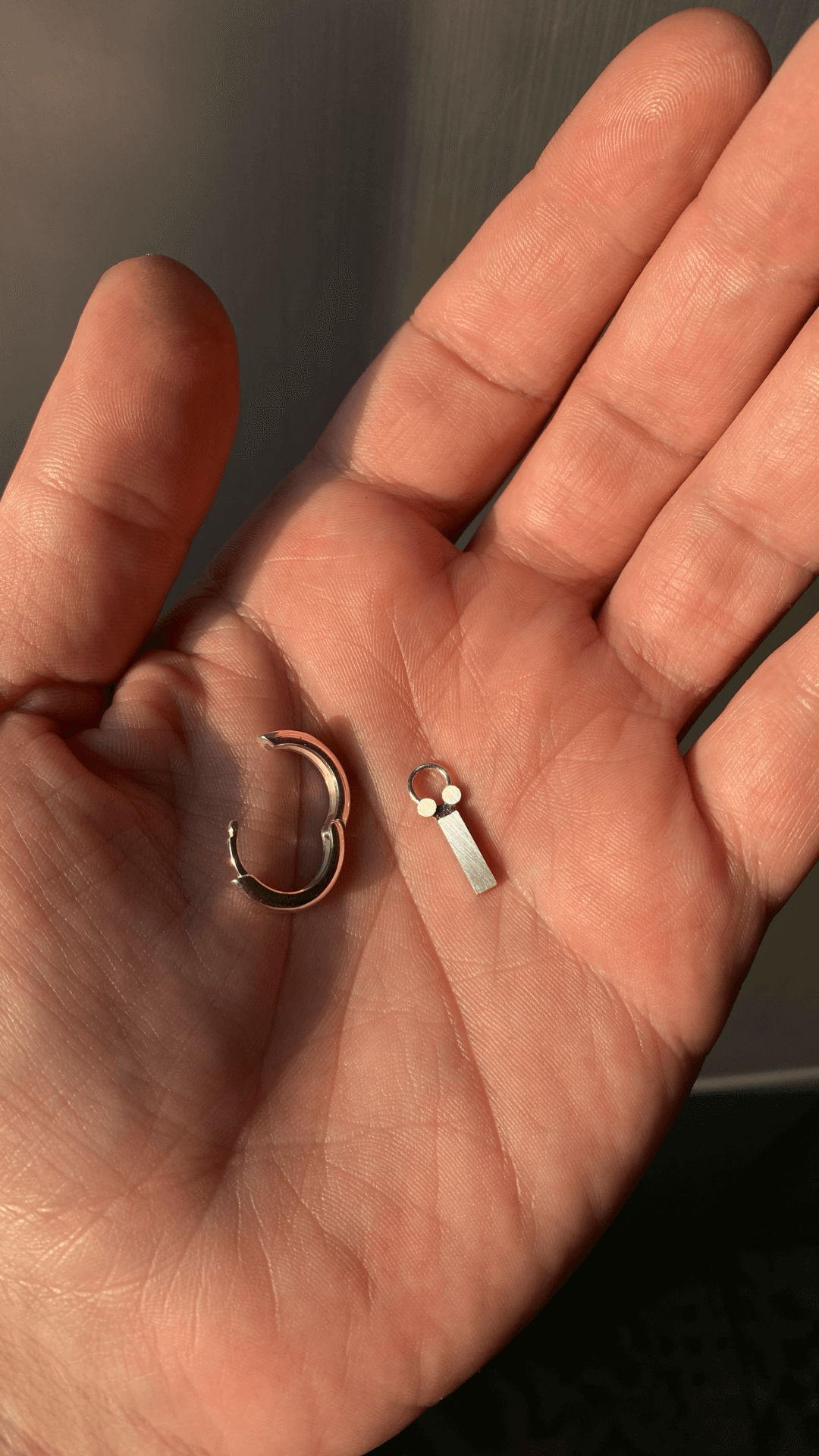 Фото патріотичної прикраси – кульчик 12 мм + підвіс Літера Ї