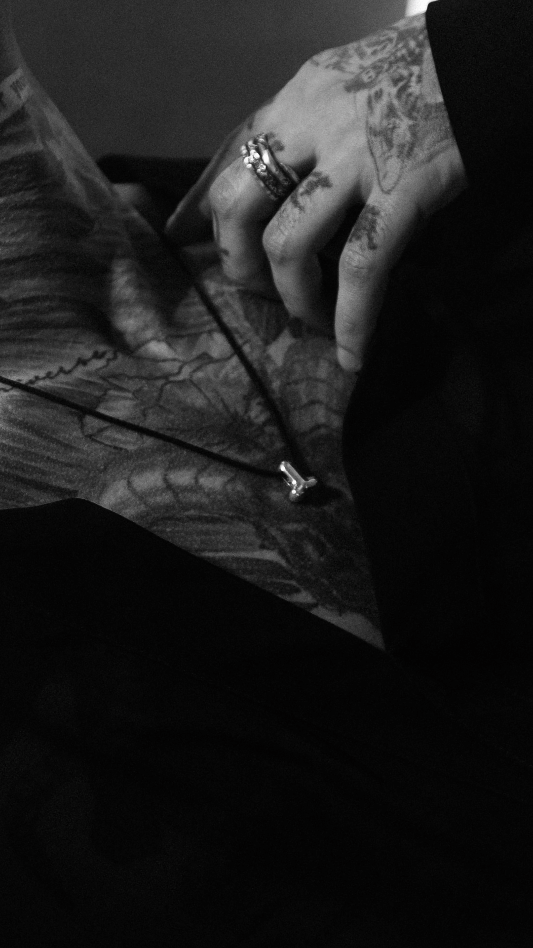 Solid silver pendant in erotic style, unique DYCH design