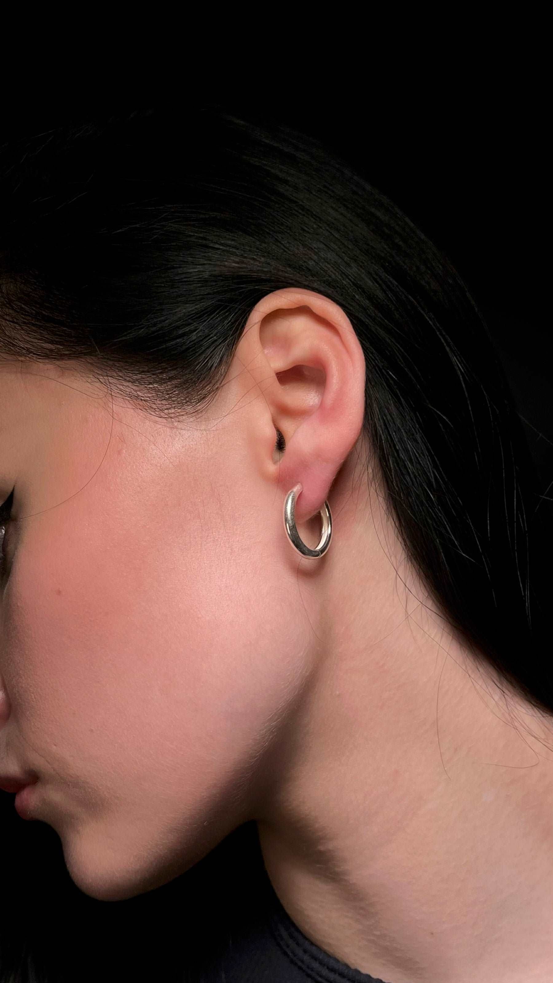 Sterling Silver huggie earrings