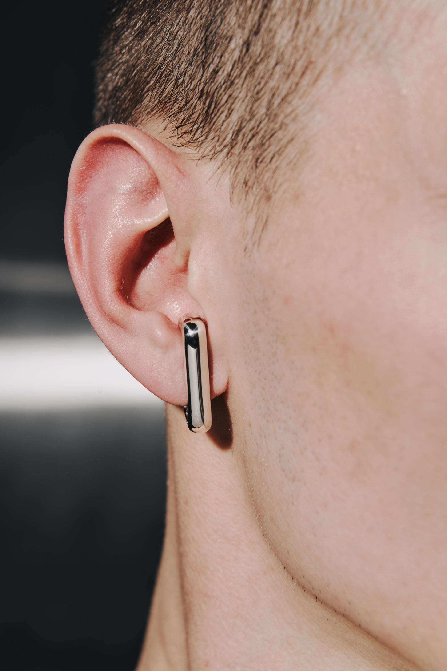 Suspender Sterling Silver Earring