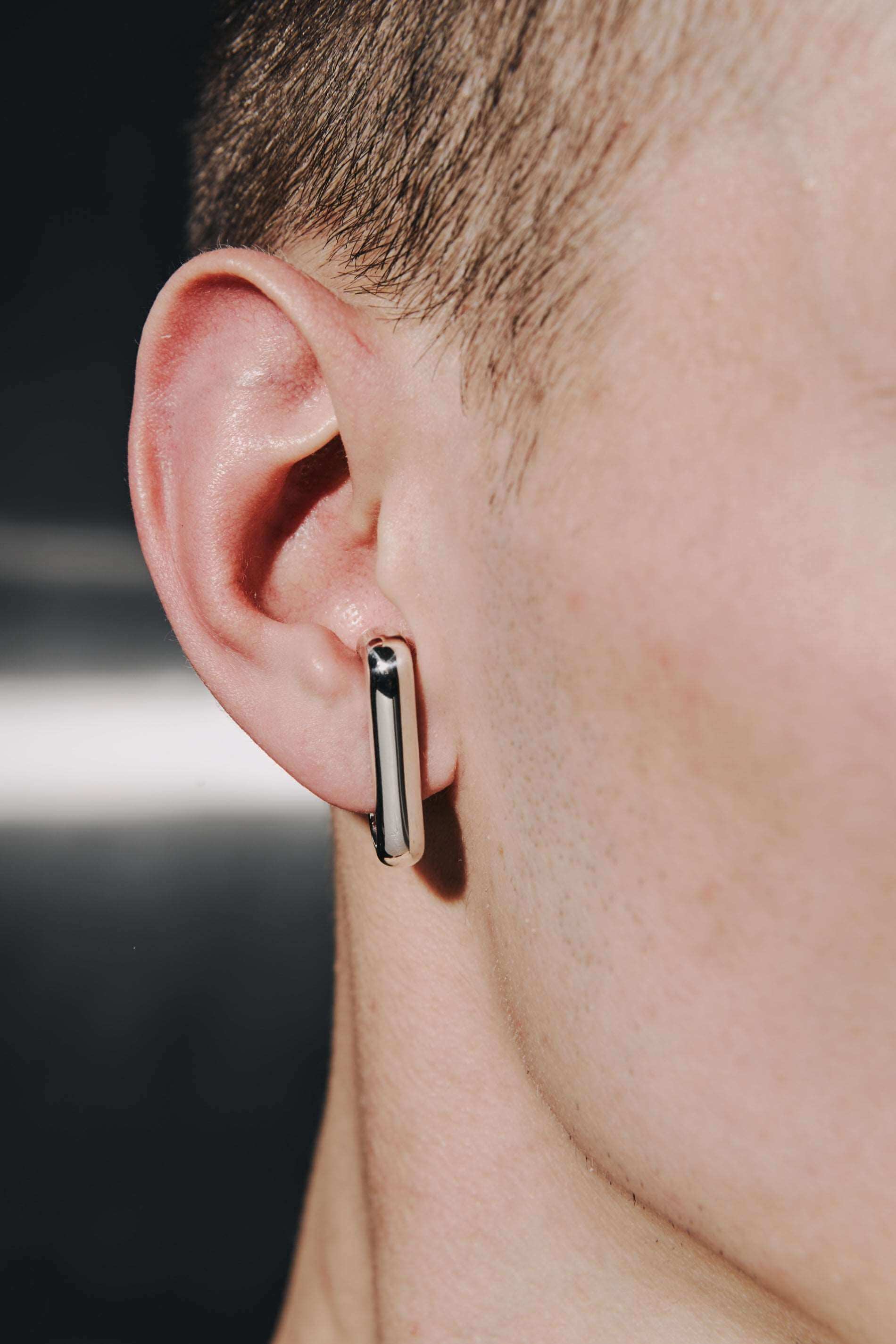 Suspender Sterling Silver Earring, handmade from 925 sterling silver