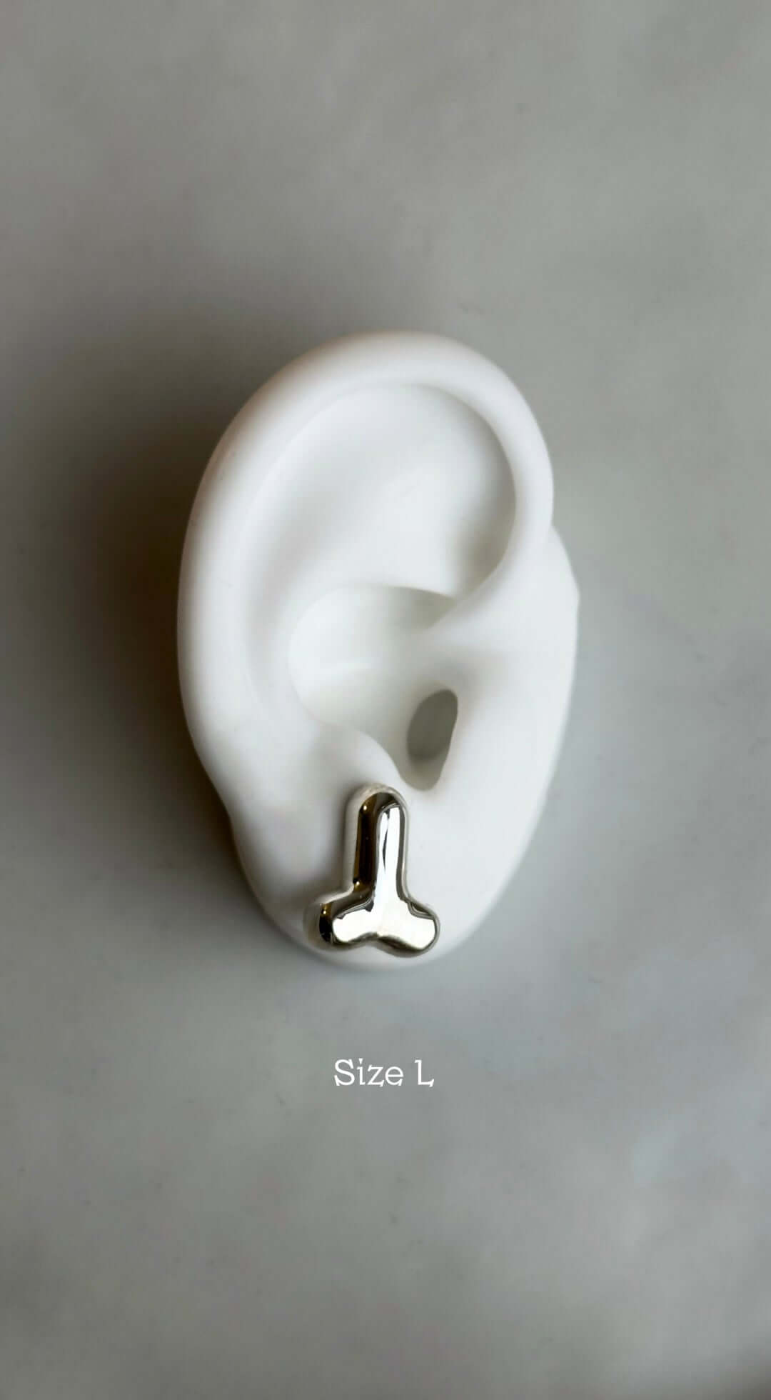 PENIS STUD EARRING, handmade from 925 sterling silver