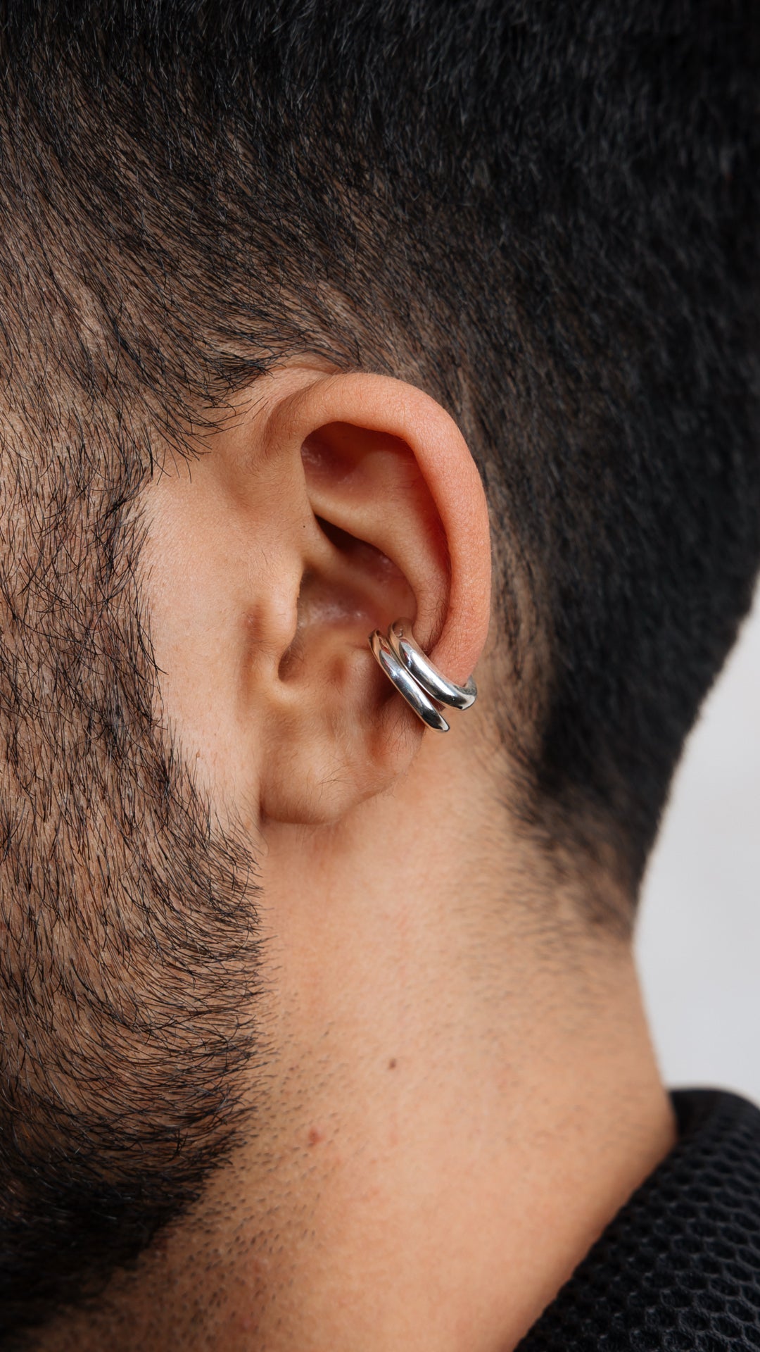 Silver Ear Cuff Set, handmade from 925 sterling silver