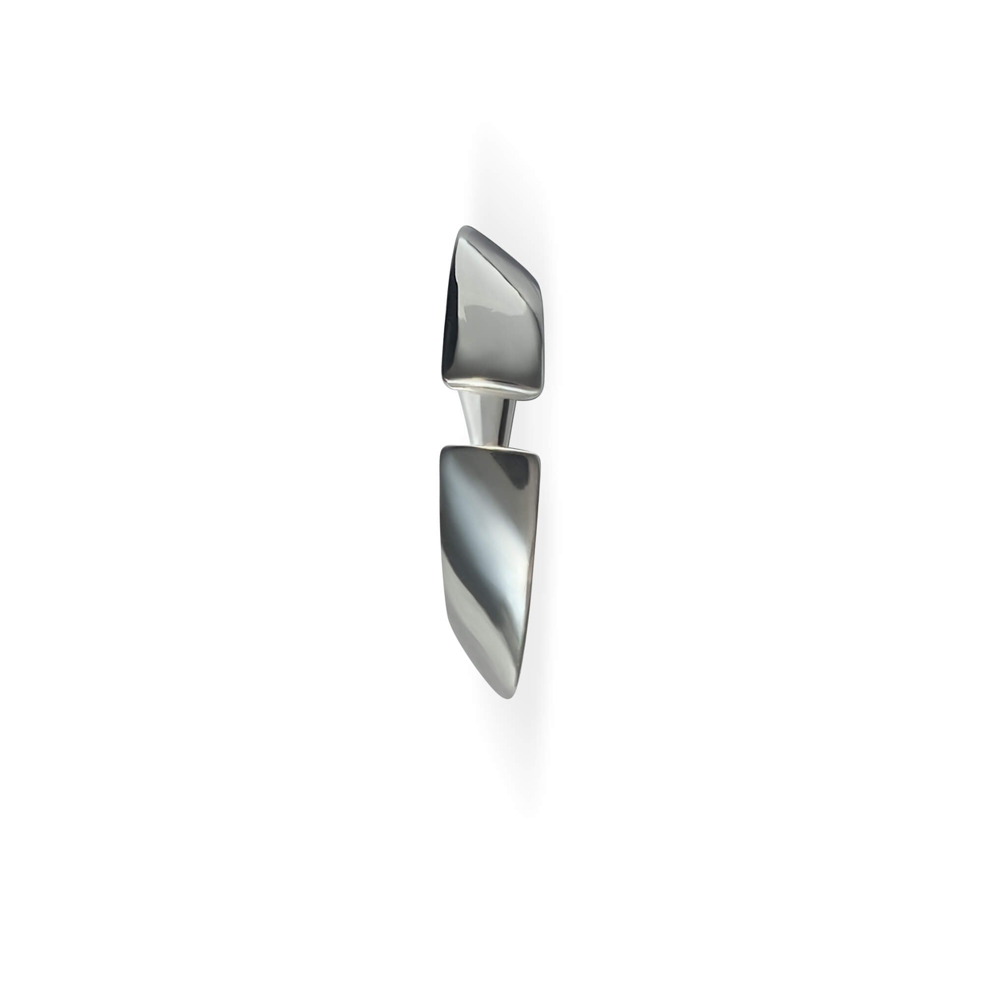 Sterling silver Mebius ear cuffs, perfect for wrapping non-pierced ears.