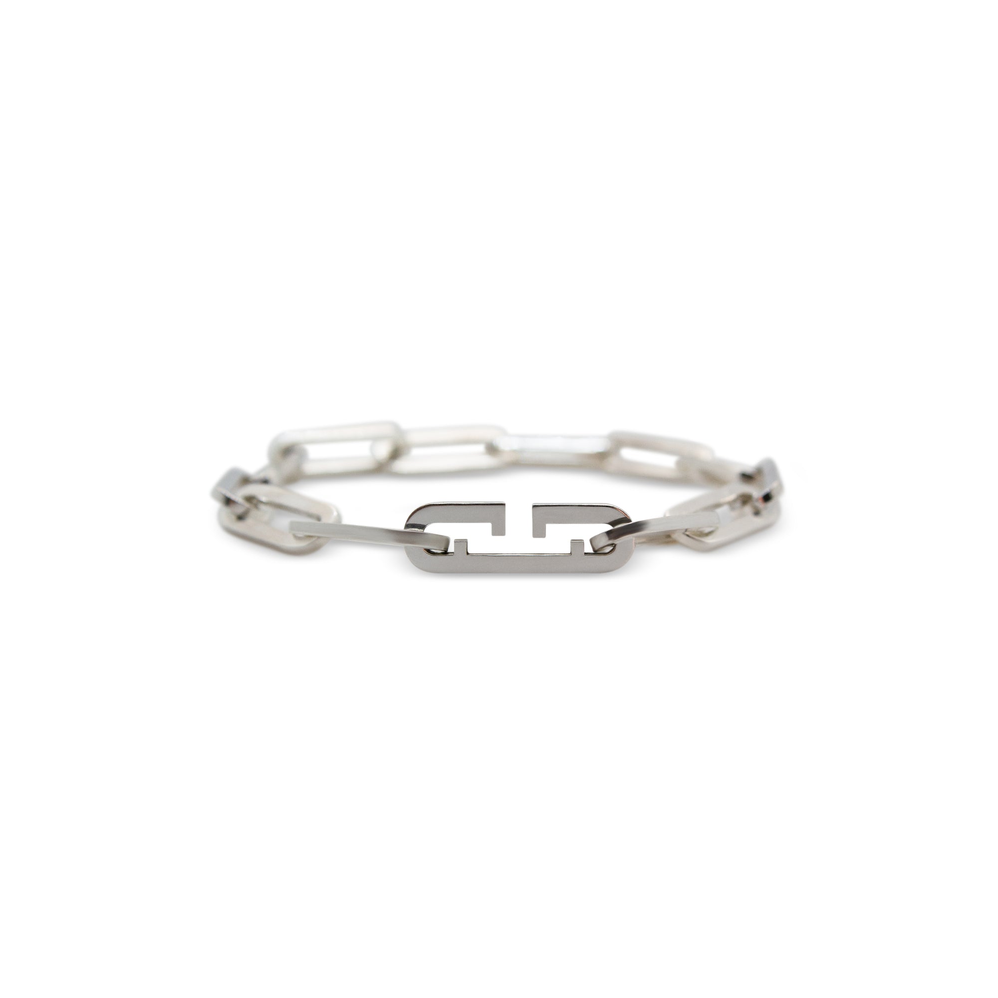 Solid 925 Sterling Silver Paperclip Bracelet for Women Men |