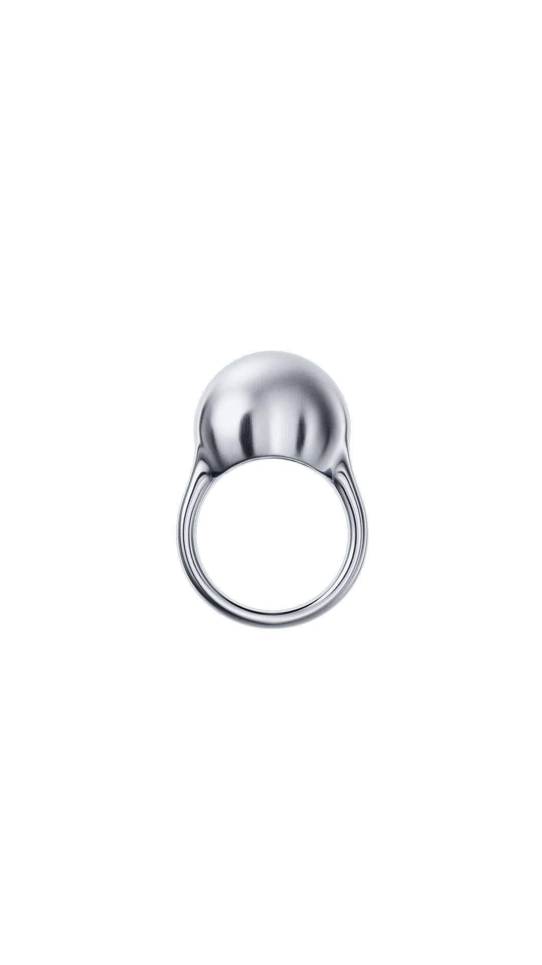 Silver Dome Ring with a bold and elegant design.