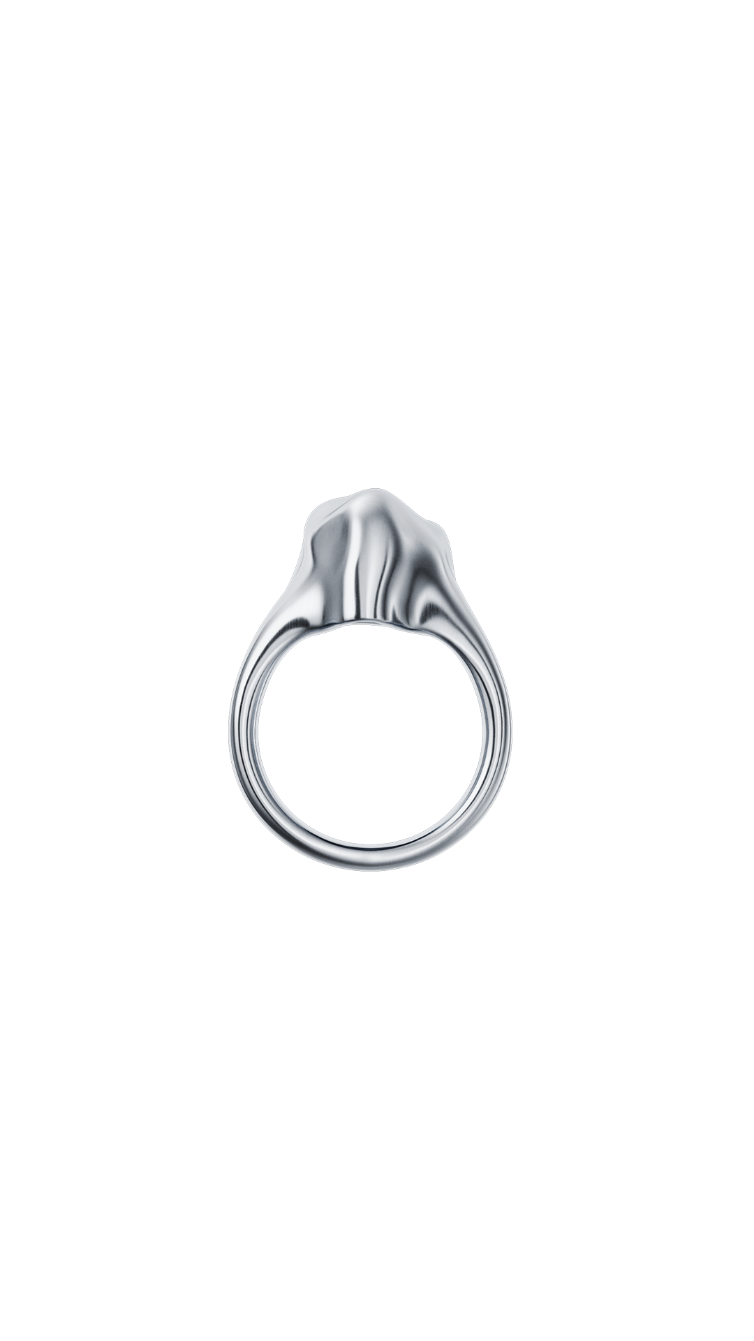 Unique chunky triangle ring perfect for statement jewelry lovers.