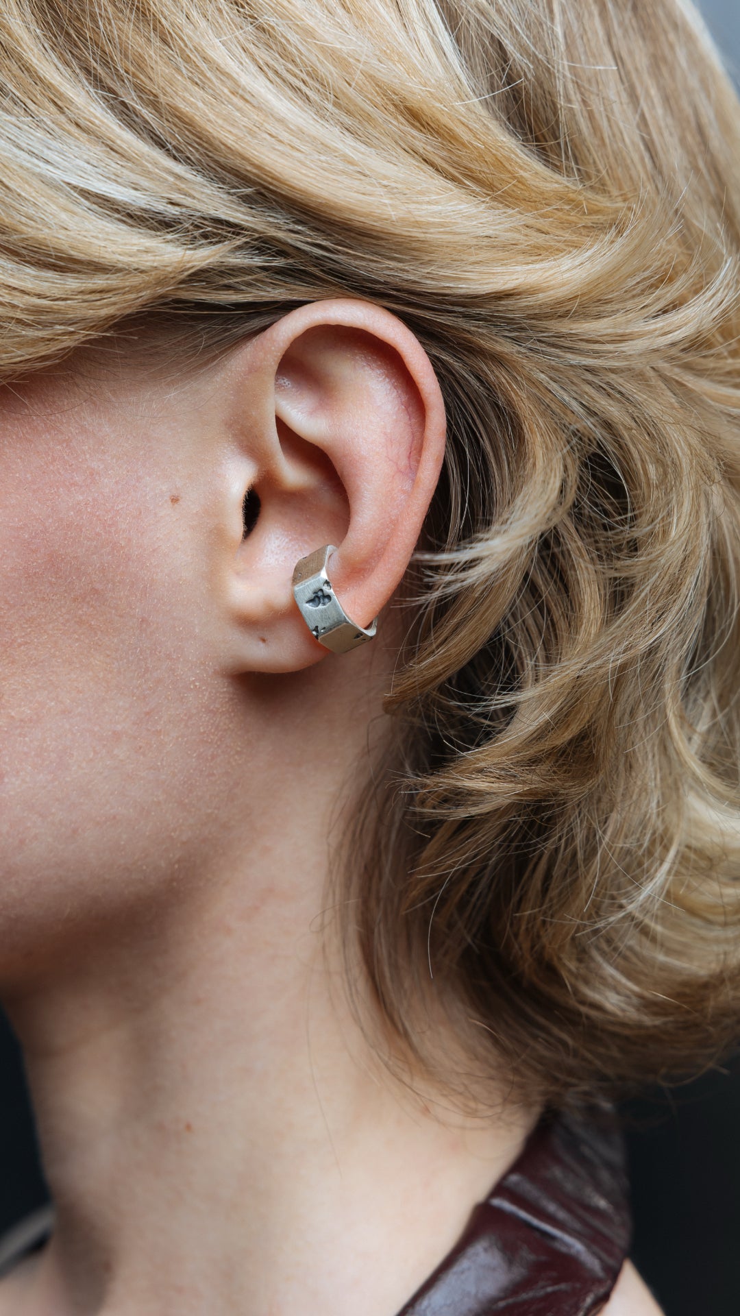 Screw Nut Cuff Earring